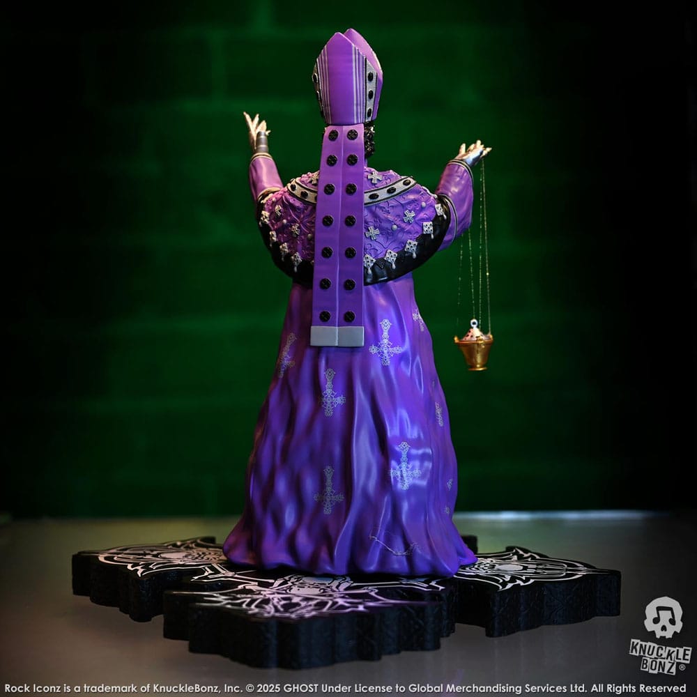 Ghost Rock Iconz Figur Papa V Perpetua Purple Robes 22 cm Knucklebonz