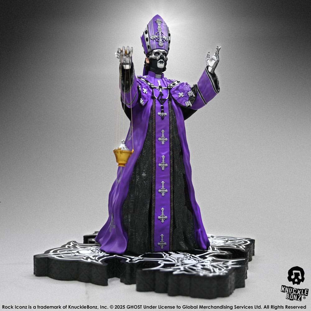 Ghost Rock Iconz Figur Papa V Perpetua Purple Robes 22 cm Knucklebonz