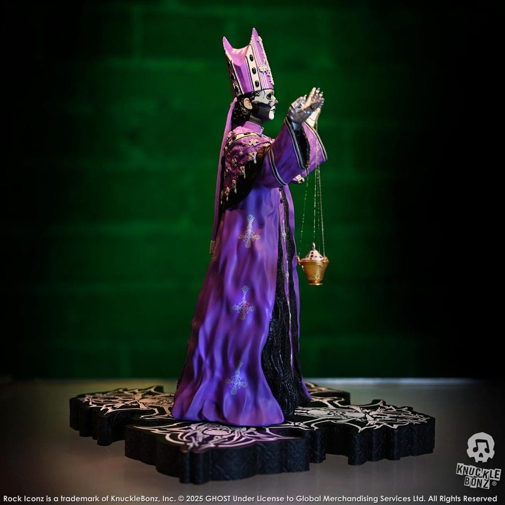 Ghost Rock Iconz Figur Papa V Perpetua Purple Robes 22 cm Knucklebonz