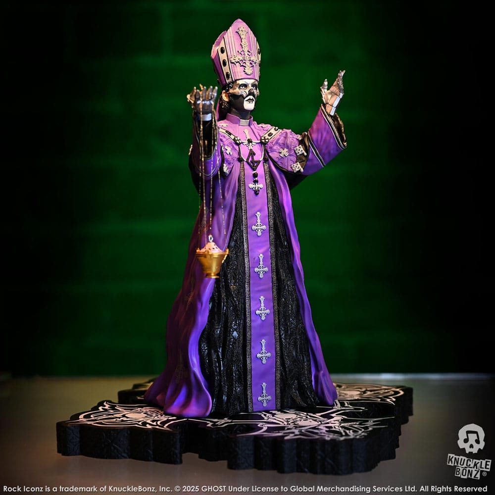 Ghost Rock Iconz Figur Papa V Perpetua Purple Robes 22 cm Knucklebonz