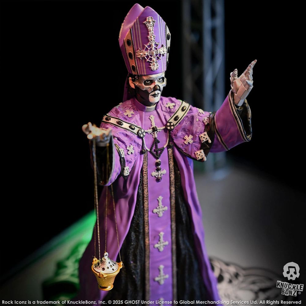 Ghost Rock Iconz Figur Papa V Perpetua Purple Robes 22 cm Knucklebonz