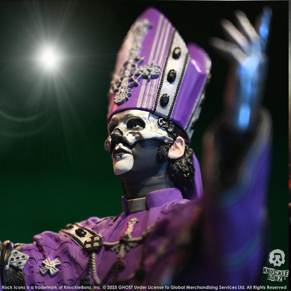 Ghost Rock Iconz Figur Papa V Perpetua Purple Robes 22 cm Knucklebonz