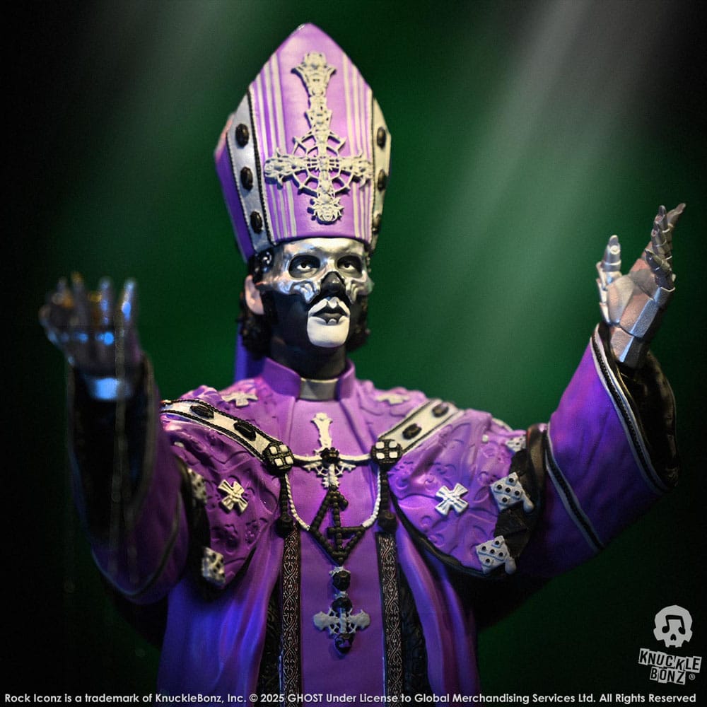 Ghost Rock Iconz Figur Papa V Perpetua Purple Robes 22 cm Knucklebonz