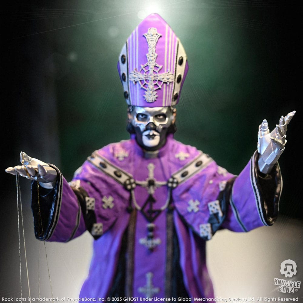 Ghost Rock Iconz Figur Papa V Perpetua Purple Robes 22 cm Knucklebonz