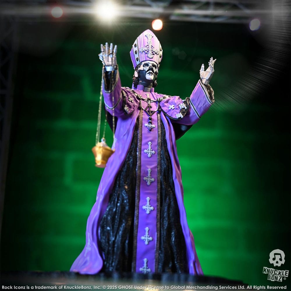 Ghost Rock Iconz Figur Papa V Perpetua Purple Robes 22 cm Knucklebonz