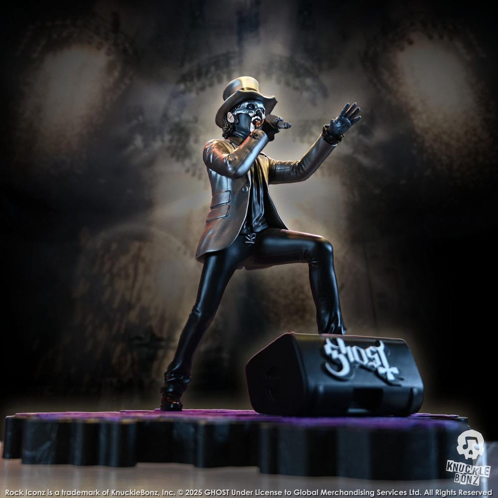 Ghost Rock Iconz Figur Papa V Perpetua Top Hat 22 cm Knucklebonz