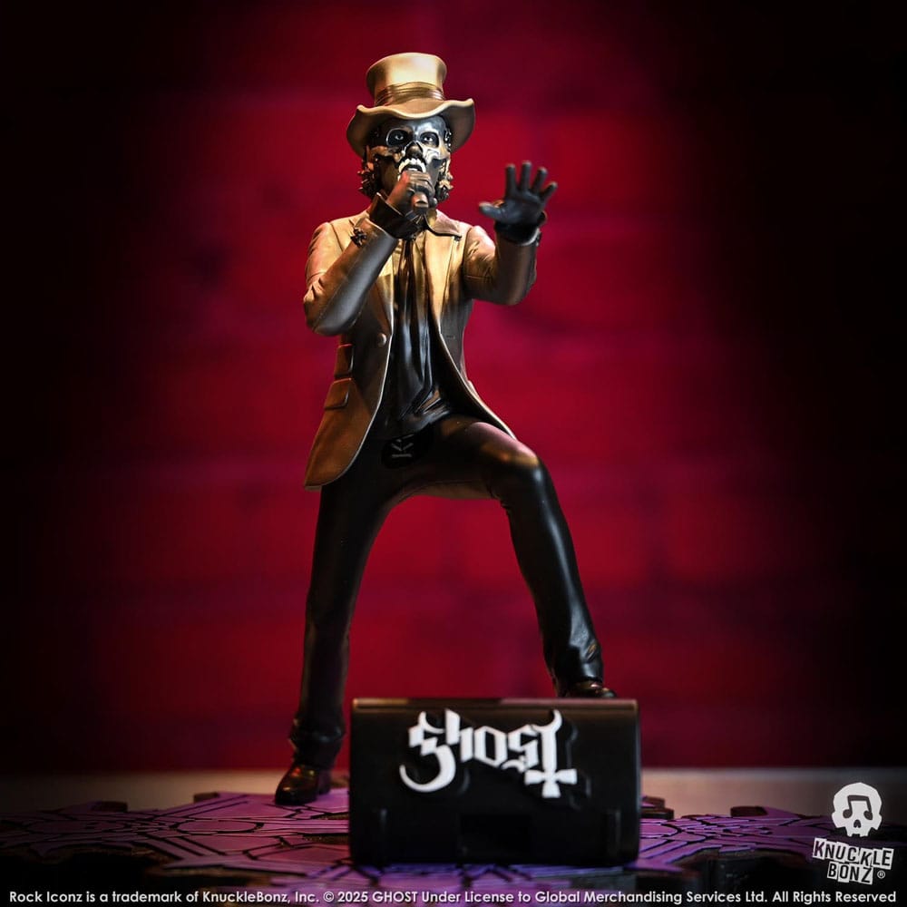 Ghost Rock Iconz Figur Papa V Perpetua Top Hat 22 cm Knucklebonz
