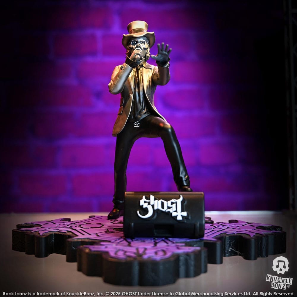Ghost Rock Iconz Figur Papa V Perpetua Top Hat 22 cm Knucklebonz