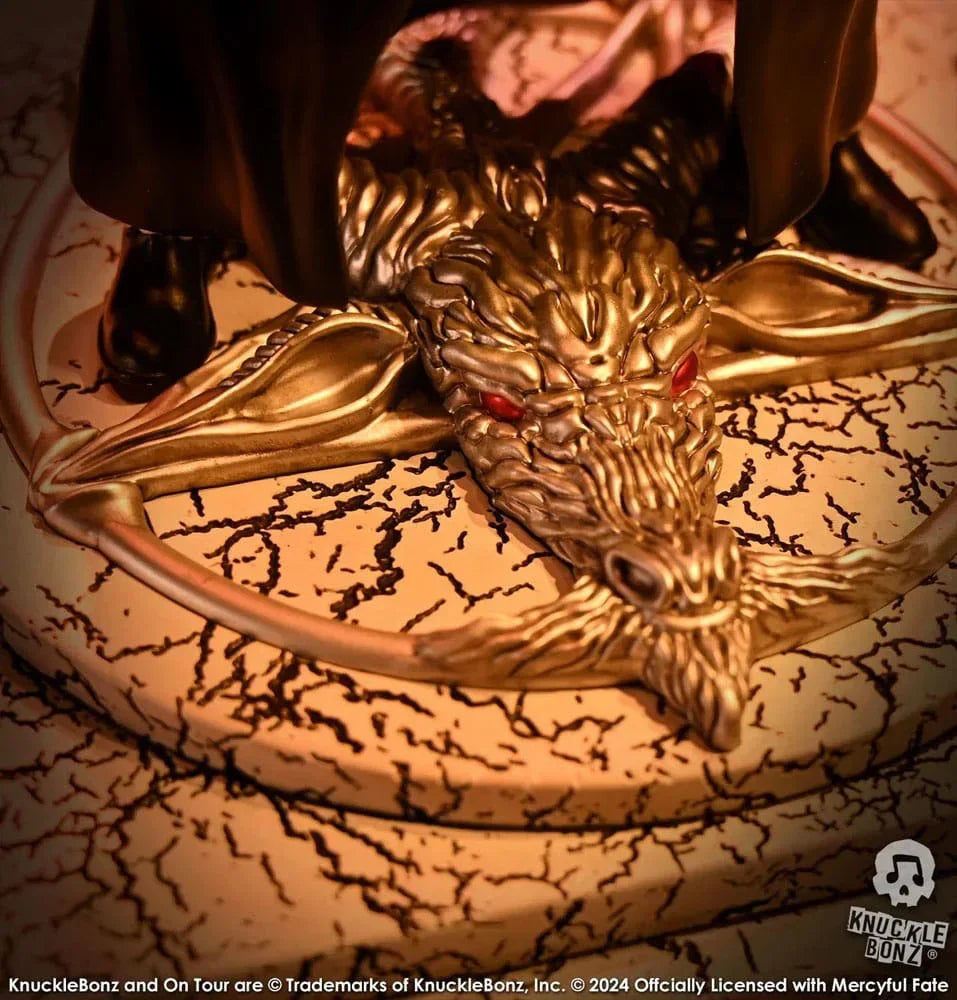 Mercyful Fate Rock Iconz Figur King Diamond III (Svart Version) 22 cm Knucklebonz