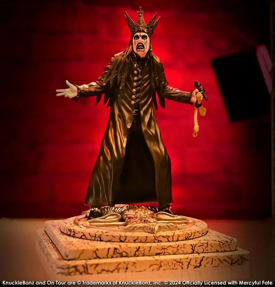 Mercyful Fate Rock Iconz Figur King Diamond III (Svart Version) 22 cm Knucklebonz