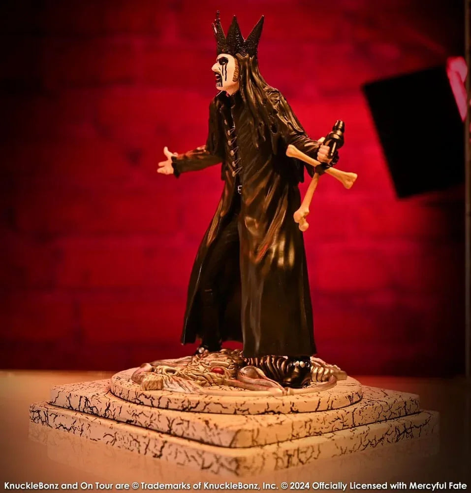 Mercyful Fate Rock Iconz Figur King Diamond III (Svart Version) 22 cm Knucklebonz