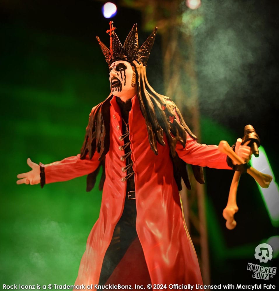 Mercyful Fate Rock Iconz Figur King Diamond III (Röd Version) 22 cm Knucklebonz