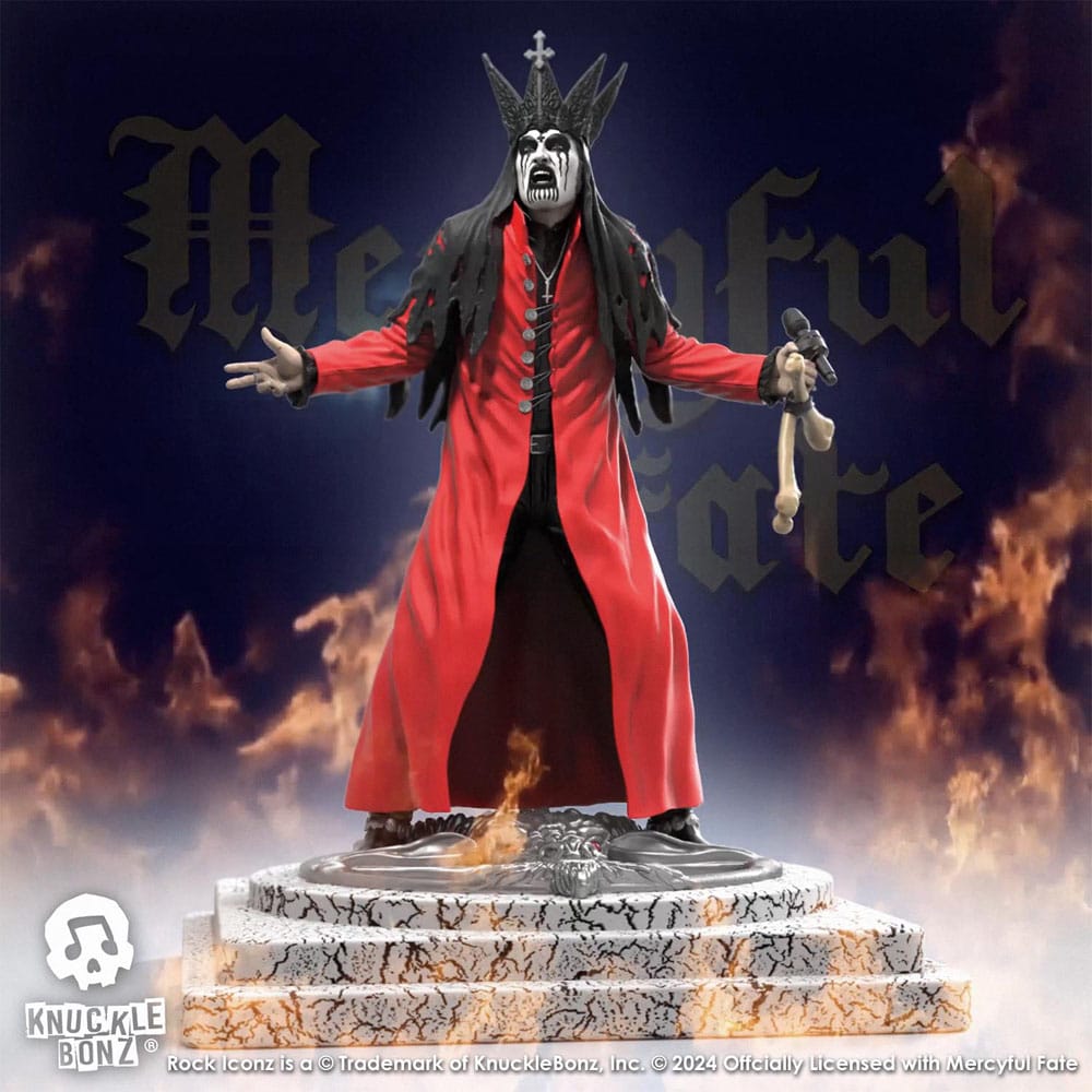Mercyful Fate Rock Iconz Figur King Diamond III (Röd Version) 22 cm Knucklebonz