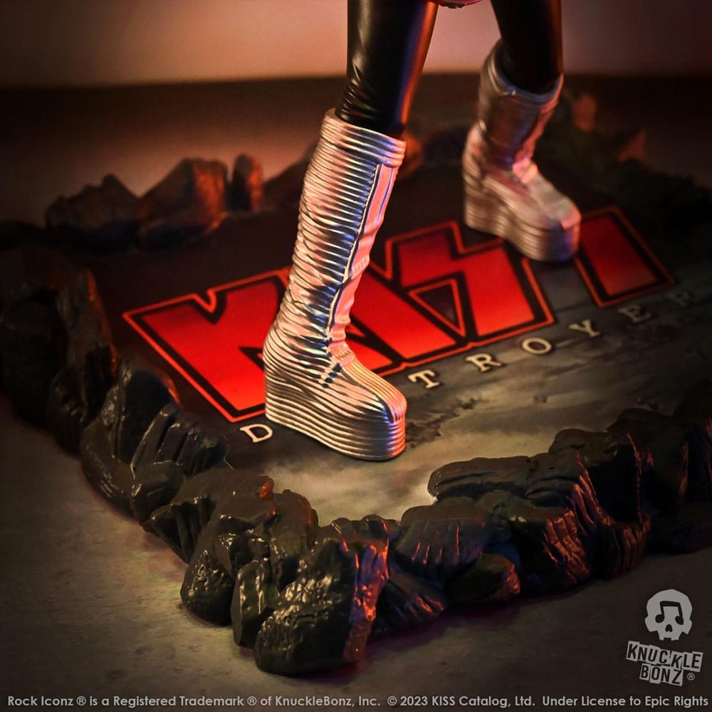 Kiss Rock Iconz Staty The Spaceman (Destroyer) 22 cm Knucklebonz