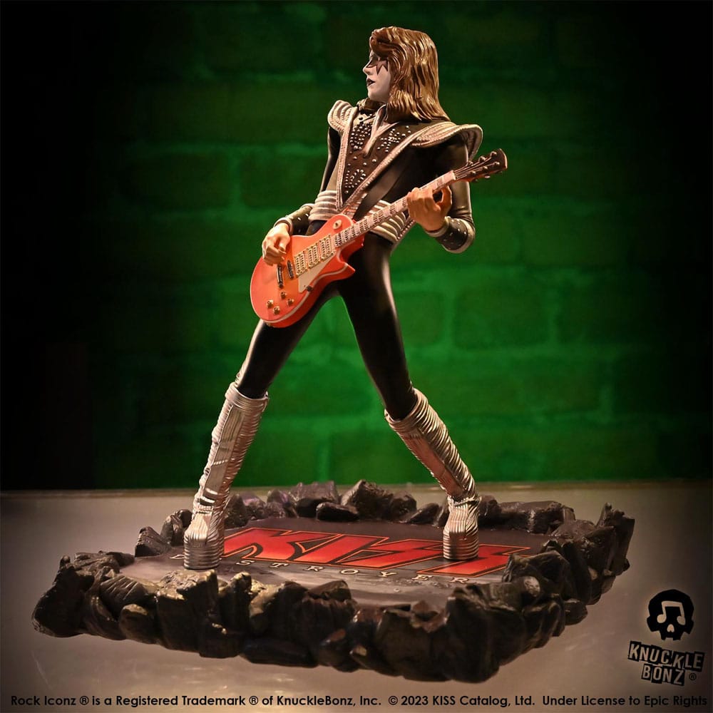 Kiss Rock Iconz Staty The Spaceman (Destroyer) 22 cm Knucklebonz