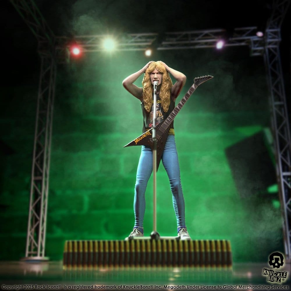 Megadeth Rock Iconz Figur Dave Mustaine II 22 cm – exklusiv handgjord samlarfigur i begränsad upplaga