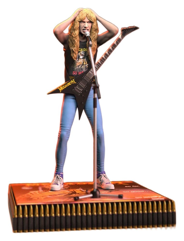 Megadeth Rock Iconz Figur Dave Mustaine II 22 cm – exklusiv handgjord samlarfigur i begränsad upplaga