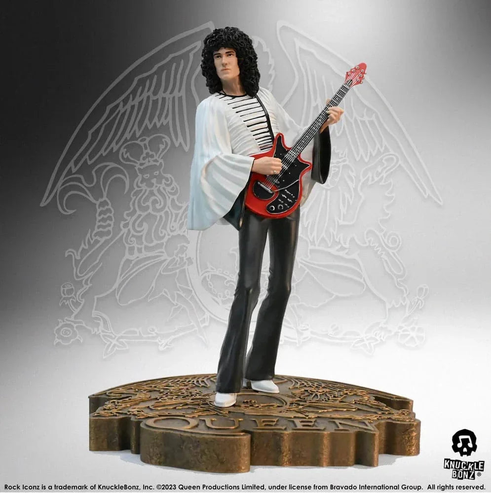 Queen Rock Iconz Staty Brian May II 23 cm (Sheer Heart Attack Era) Knucklebonz