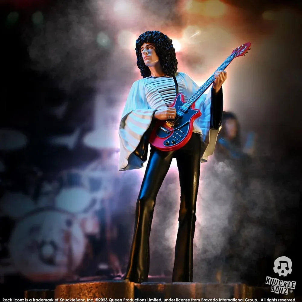 Queen Rock Iconz Staty Brian May II 23 cm (Sheer Heart Attack Era) Knucklebonz