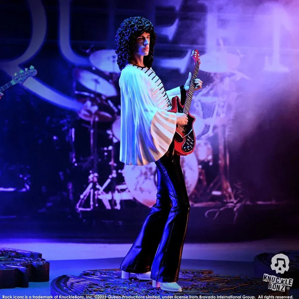 Queen Rock Iconz Staty Brian May II 23 cm (Sheer Heart Attack Era) Knucklebonz