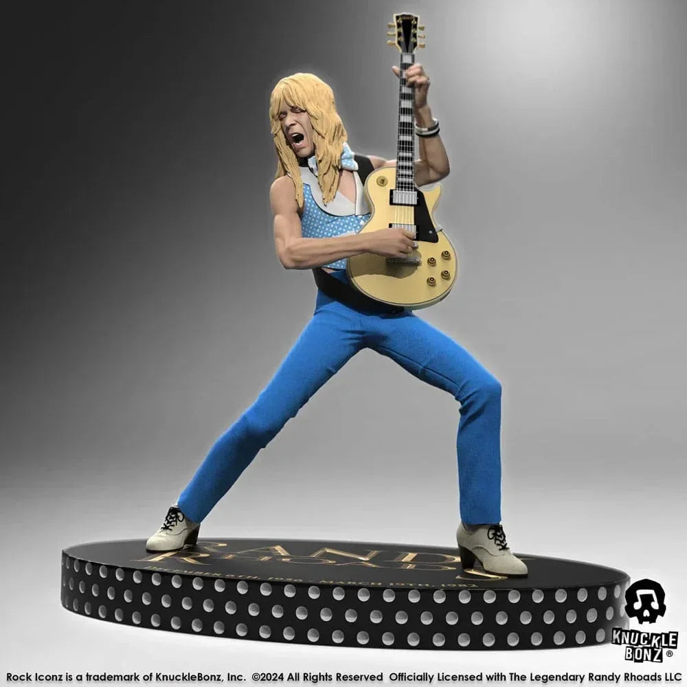 Randy Rhoads IV Rock Iconz Figur The Early Years Blue Version 24 cm Knucklebonz