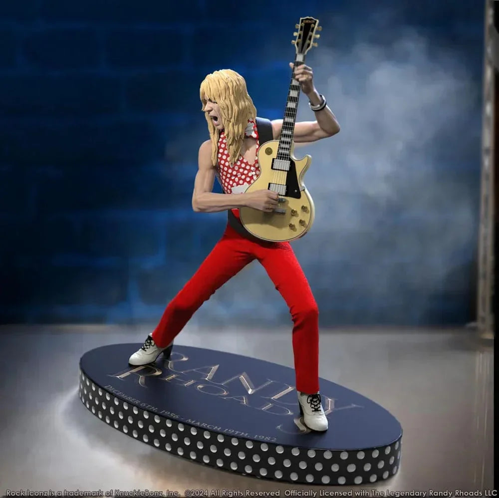 Randy Rhoads IV Rock Iconz Figur The Early Years Röd Version 24 cm Knucklebonz
