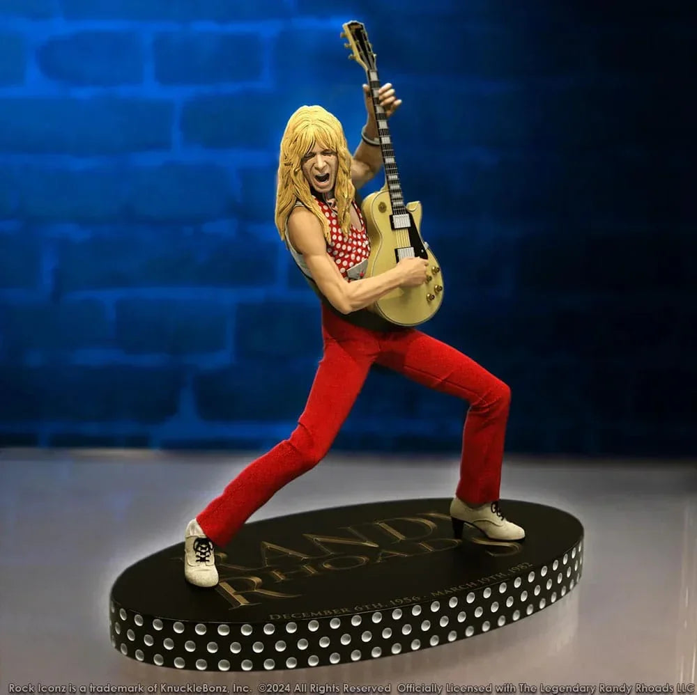Randy Rhoads IV Rock Iconz Figur The Early Years Röd Version 24 cm Knucklebonz