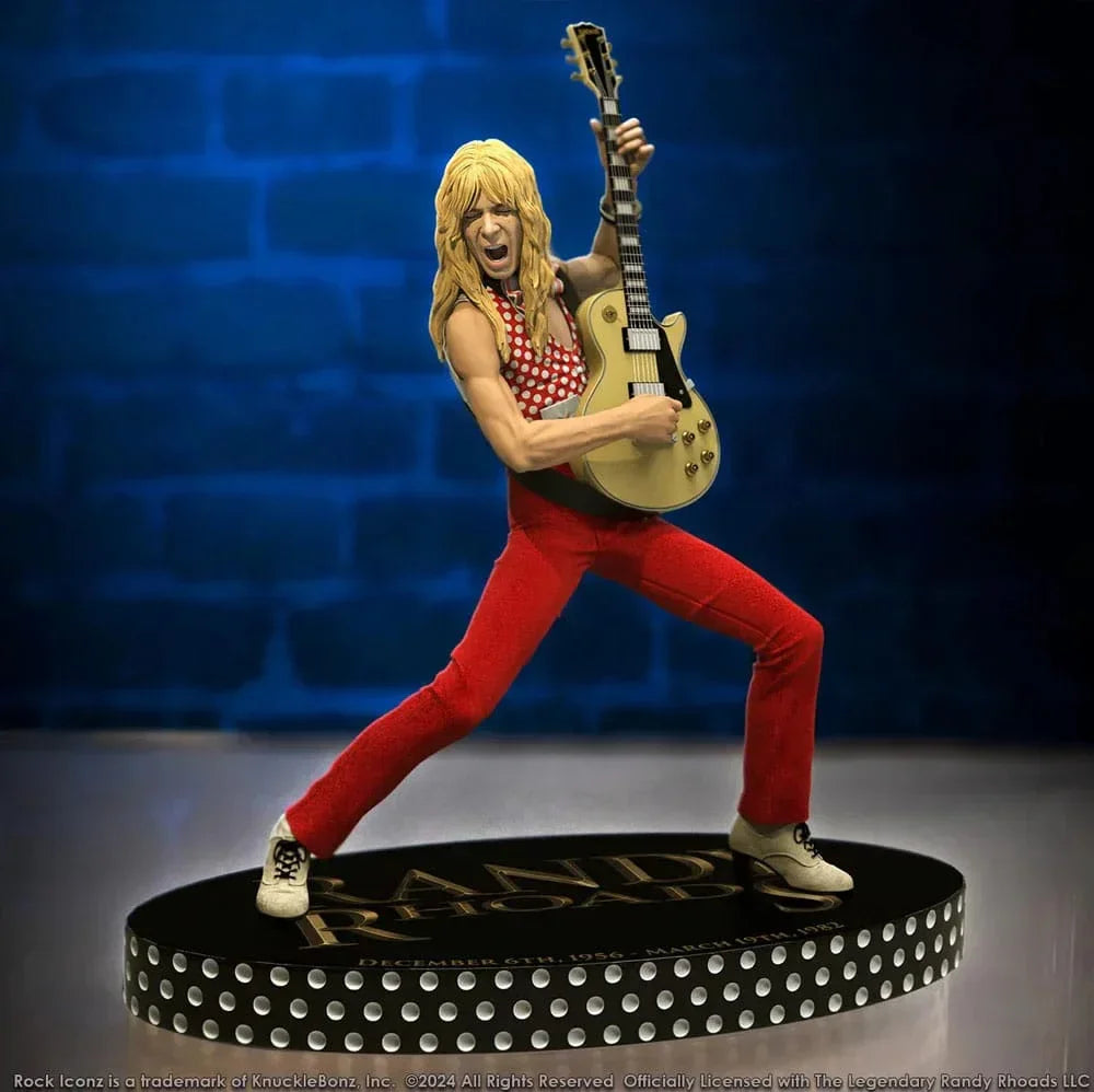 Randy Rhoads IV Rock Iconz Figur The Early Years Röd Version 24 cm Knucklebonz