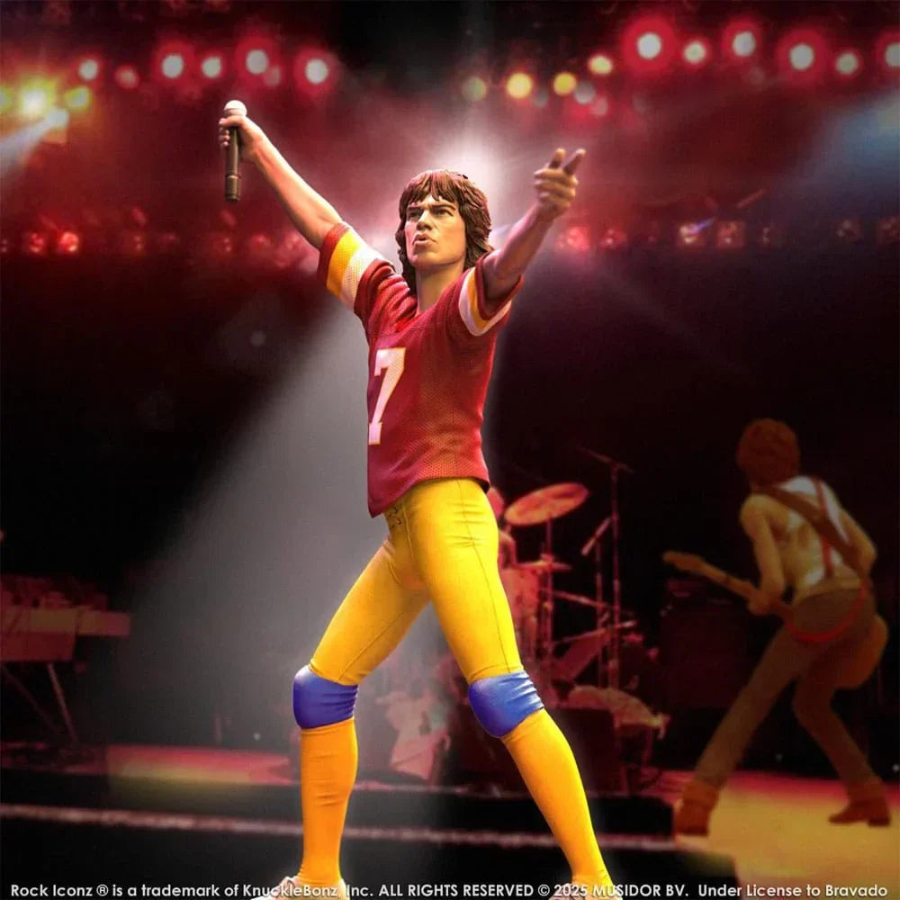 Rolling Stones Rock Iconz Figur Mick Jagger US Tour 1981 (Burgundy Jersey) 22 cm Knucklebonz