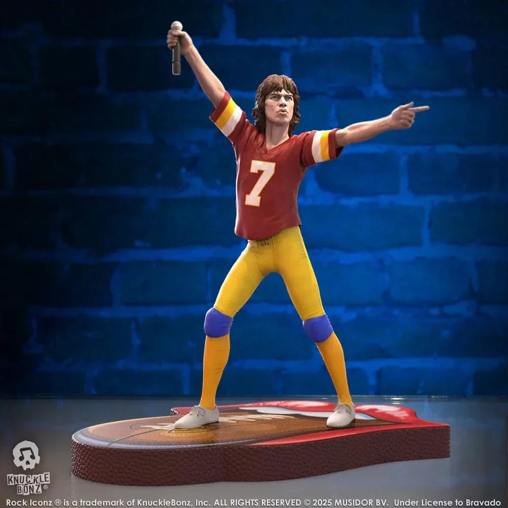 Rolling Stones Rock Iconz Figur Mick Jagger US Tour 1981 (Burgundy Jersey) 22 cm Knucklebonz