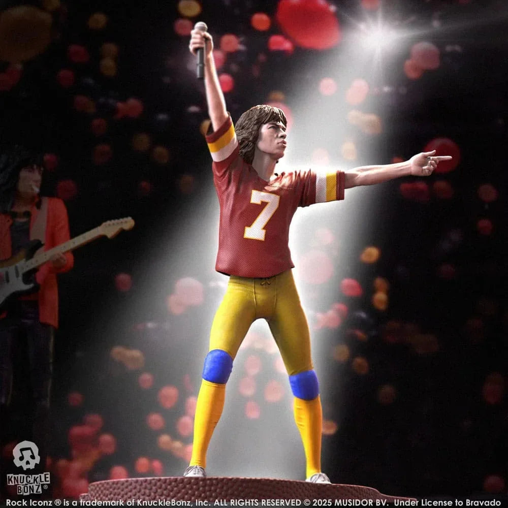 Rolling Stones Rock Iconz Figur Mick Jagger US Tour 1981 (Burgundy Jersey) 22 cm Knucklebonz