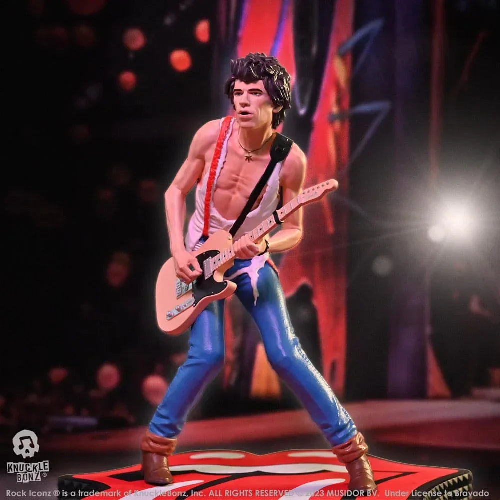 The Rolling Stones Rock Iconz Statue Keith Richards (Tattoo You Tour 1981) 22 cm Knucklebonz