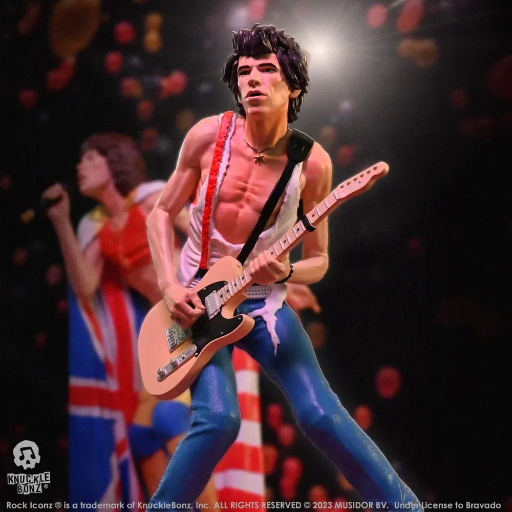 The Rolling Stones Rock Iconz Statue Keith Richards (Tattoo You Tour 1981) 22 cm Knucklebonz