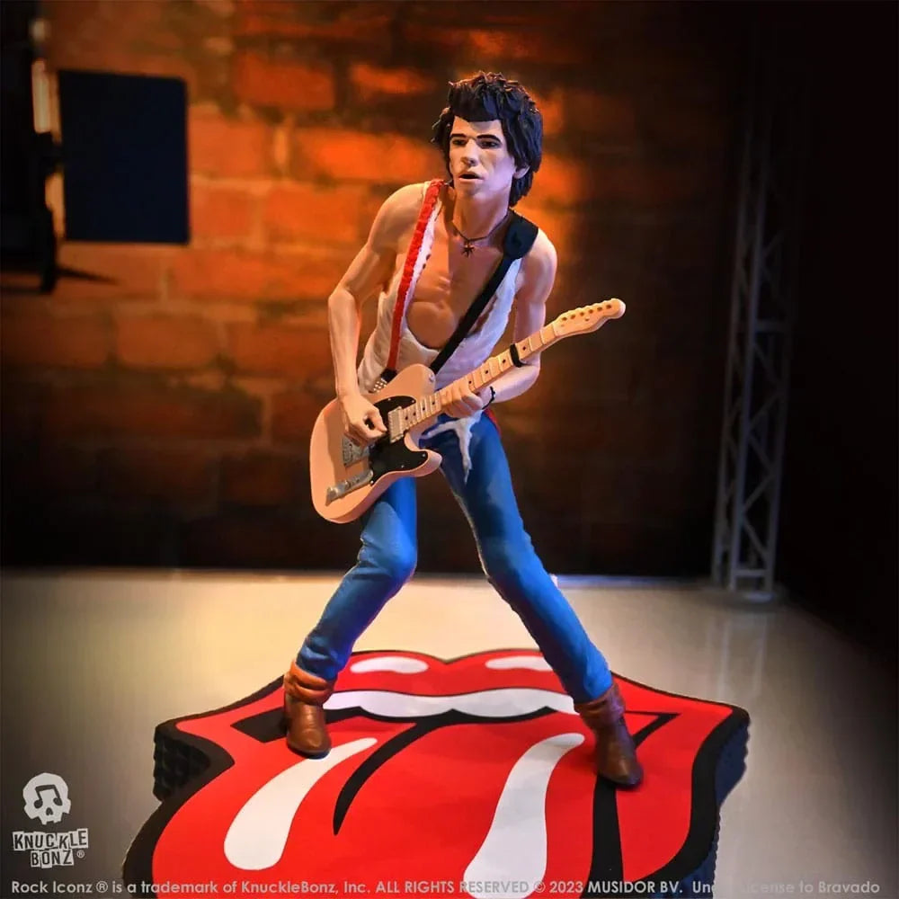 The Rolling Stones Rock Iconz Statue Keith Richards (Tattoo You Tour 1981) 22 cm Knucklebonz