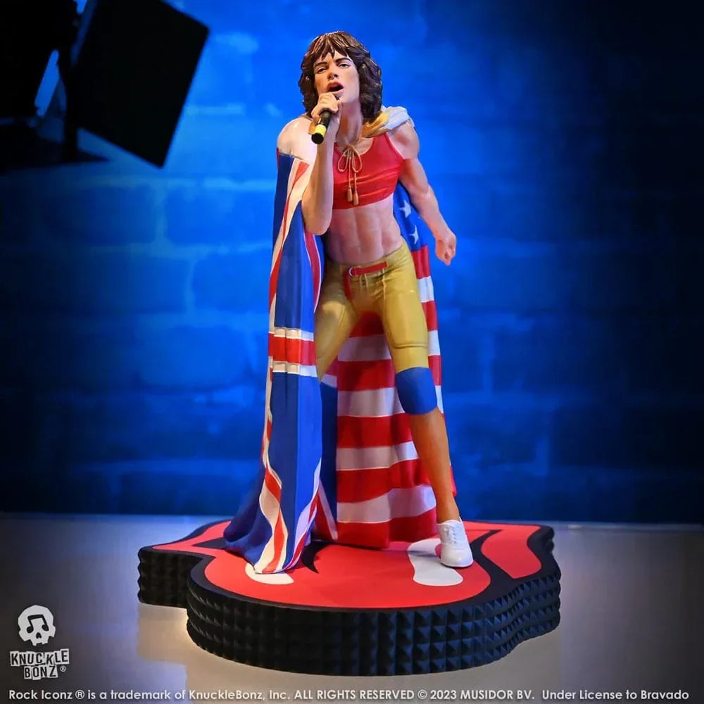 The Rolling Stones Rock Iconz Staty Mick Jagger (Tattoo You Tour 1981) 22 cm Knucklebonz