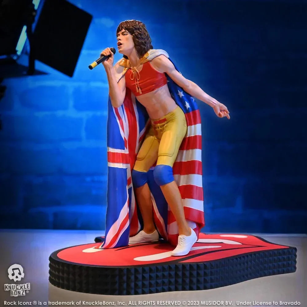 The Rolling Stones Rock Iconz Staty Mick Jagger (Tattoo You Tour 1981) 22 cm Knucklebonz