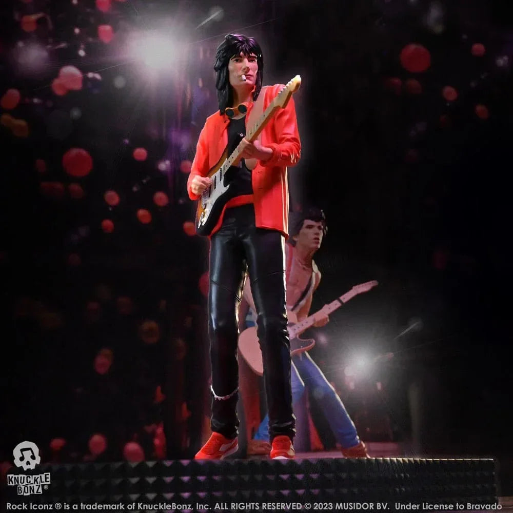 The Rolling Stones Rock Iconz Staty Ronnie Wood (Tattoo You Tour 1981) 22 cm Knucklebonz