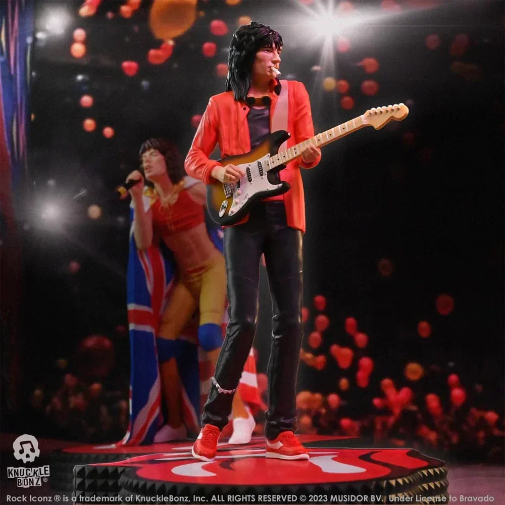 The Rolling Stones Rock Iconz Staty Ronnie Wood (Tattoo You Tour 1981) 22 cm Knucklebonz