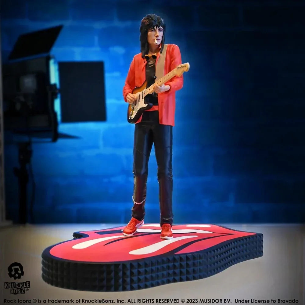 The Rolling Stones Rock Iconz Staty Ronnie Wood (Tattoo You Tour 1981) 22 cm Knucklebonz