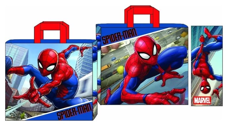 Spider-Man Shopping Bag - Rymlig och hållbar shoppingväska med officiellt licensierat Spider-Man motiv