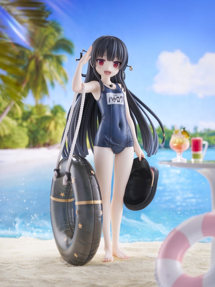 Maitetsu Last Run!! KoiKoi -Sakura- PVC-figur 1/6 Hachiroku School Swimsuit Ver. 23 cm