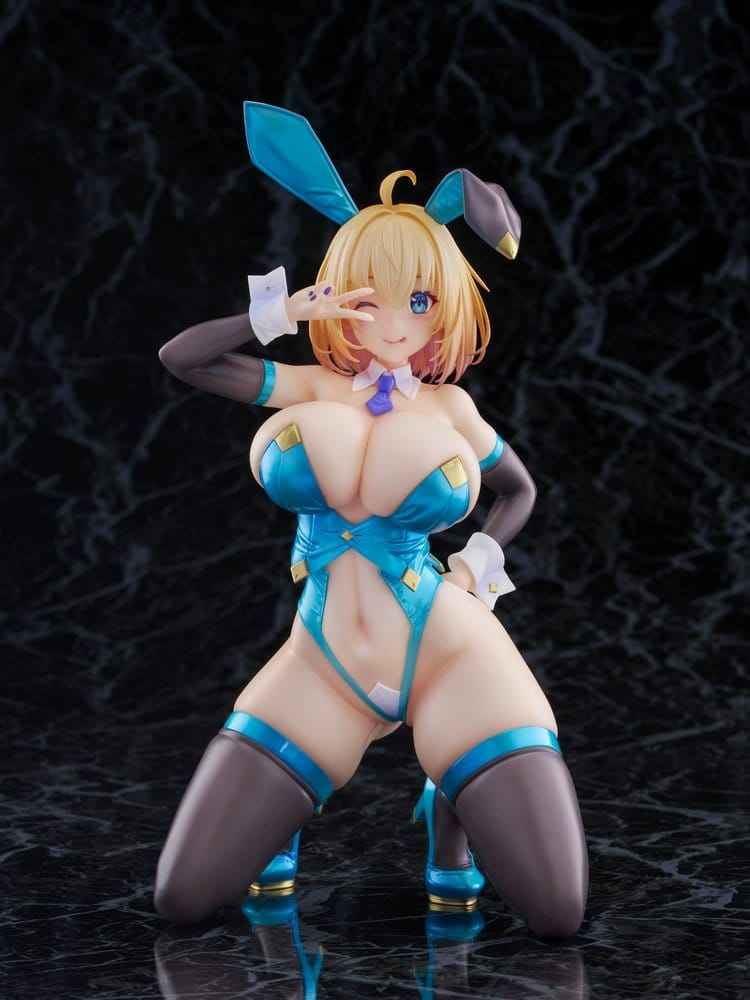 Original Karaktär KoiKoi -Sakura- PVC Figur 1/6 Sophia F. Shirring Blå Kanin Version 20 cm