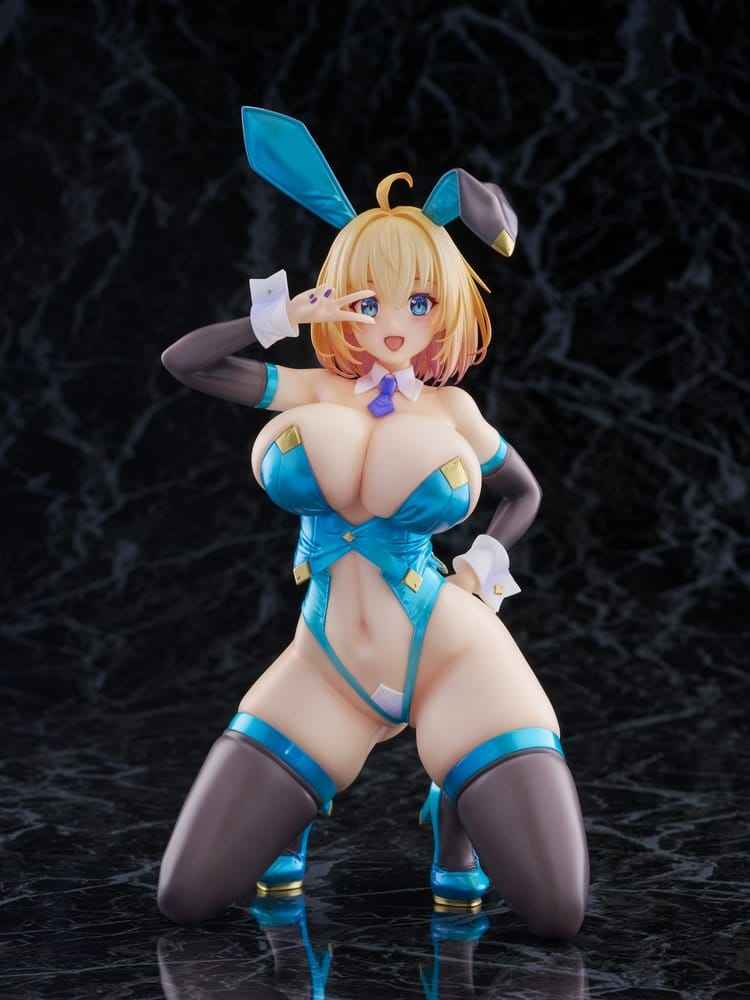Original Karaktär KoiKoi -Sakura- PVC Figur 1/6 Sophia F. Shirring Blå Kanin Version 20 cm