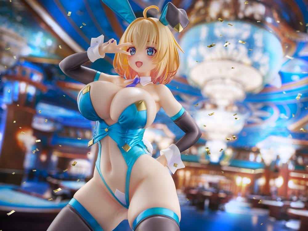 Original Karaktär KoiKoi -Sakura- PVC Figur 1/6 Sophia F. Shirring Blå Kanin Version 20 cm