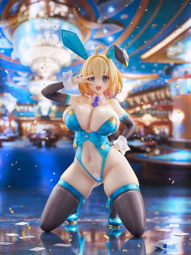 Original Karaktär KoiKoi -Sakura- PVC Figur 1/6 Sophia F. Shirring Blå Kanin Version 20 cm