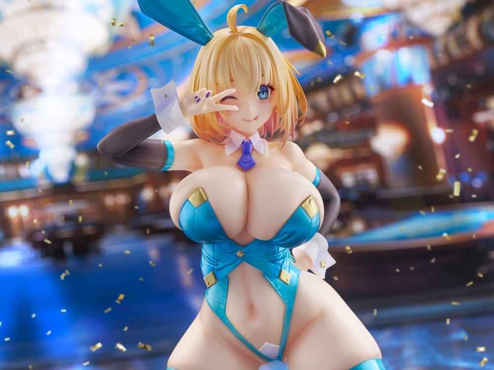Original Karaktär KoiKoi -Sakura- PVC Figur 1/6 Sophia F. Shirring Blå Kanin Version 20 cm
