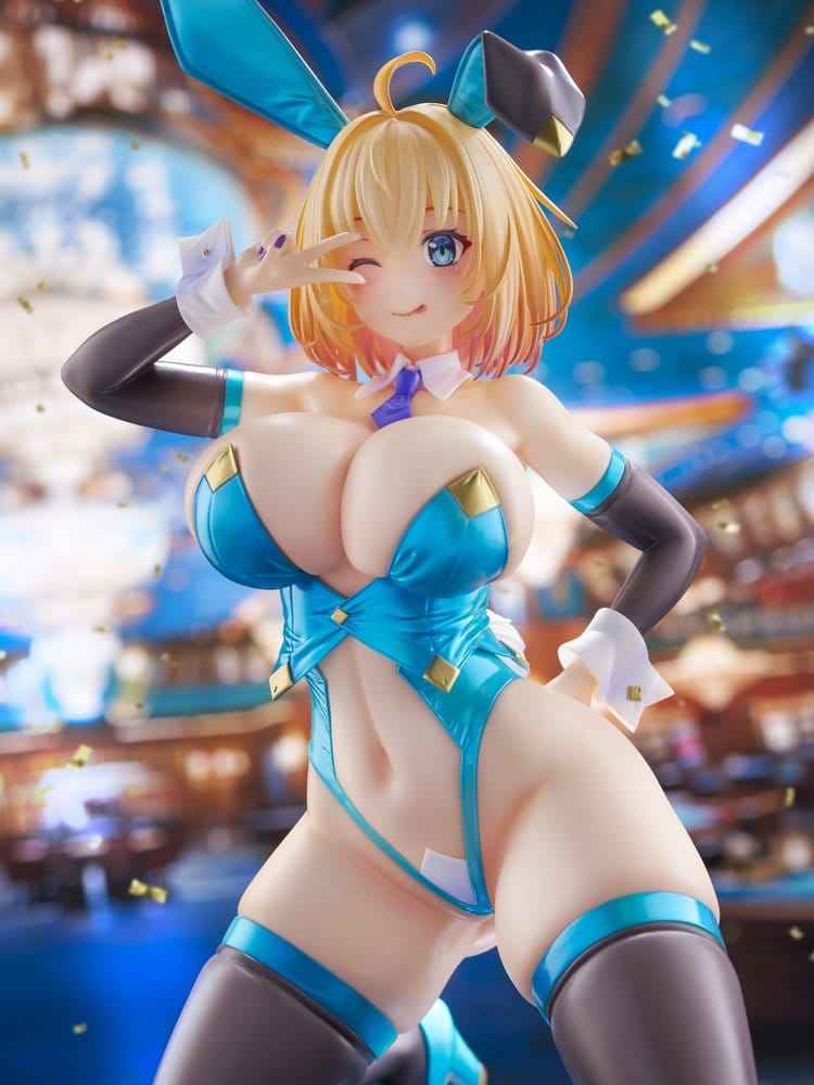 Original Karaktär KoiKoi -Sakura- PVC Figur 1/6 Sophia F. Shirring Blå Kanin Version 20 cm