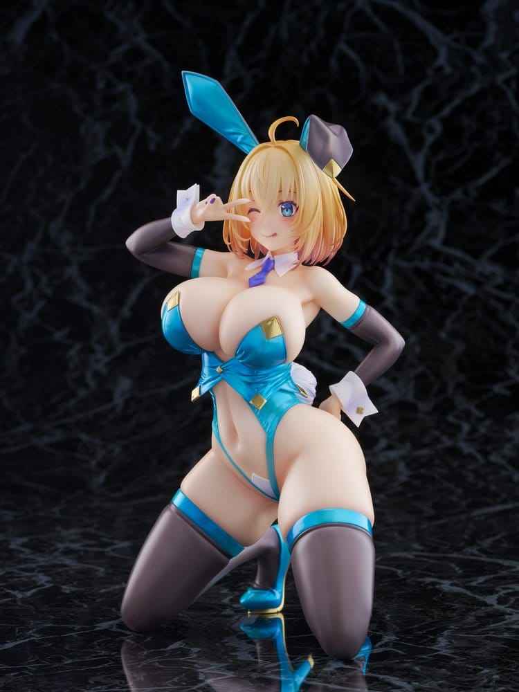 Original Karaktär KoiKoi -Sakura- PVC Figur 1/6 Sophia F. Shirring Blå Kanin Version 20 cm