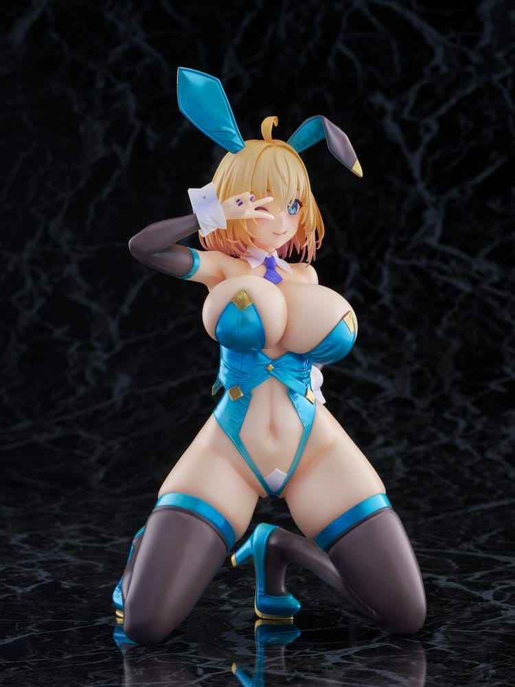 Original Karaktär KoiKoi -Sakura- PVC Figur 1/6 Sophia F. Shirring Blå Kanin Version 20 cm