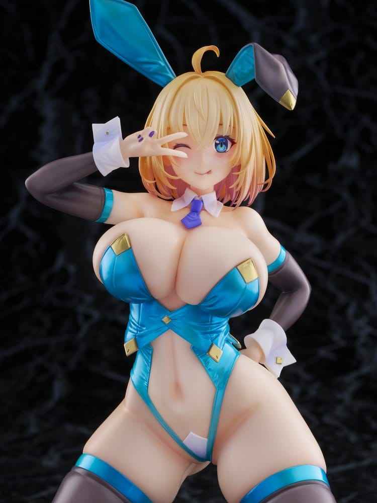 Original Karaktär KoiKoi -Sakura- PVC Figur 1/6 Sophia F. Shirring Blå Kanin Version 20 cm
